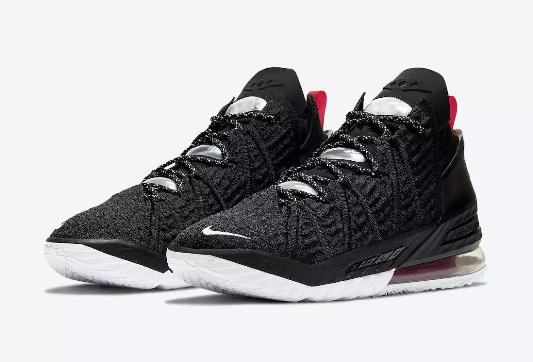 Дата выхода Nike LeBron 18 Black University Red White CQ9283-001