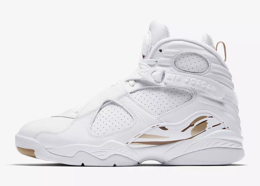 OVO Air Jordan 8 အဖြူရောင် ဖြန့်ချိသည့်ရက်စွဲ AA1239-135