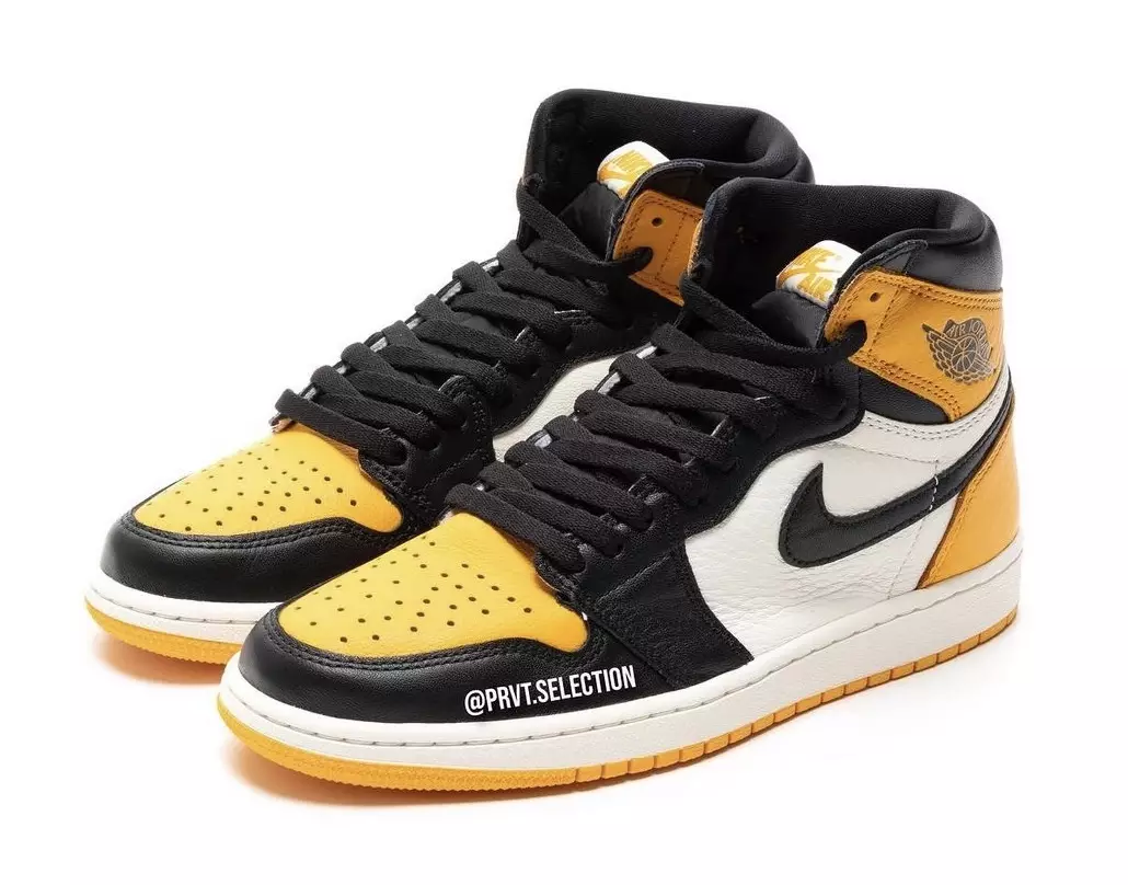 Air Jordan 1 Yellow Toe Taxi 555088-711 Թողարկման ամսաթիվ