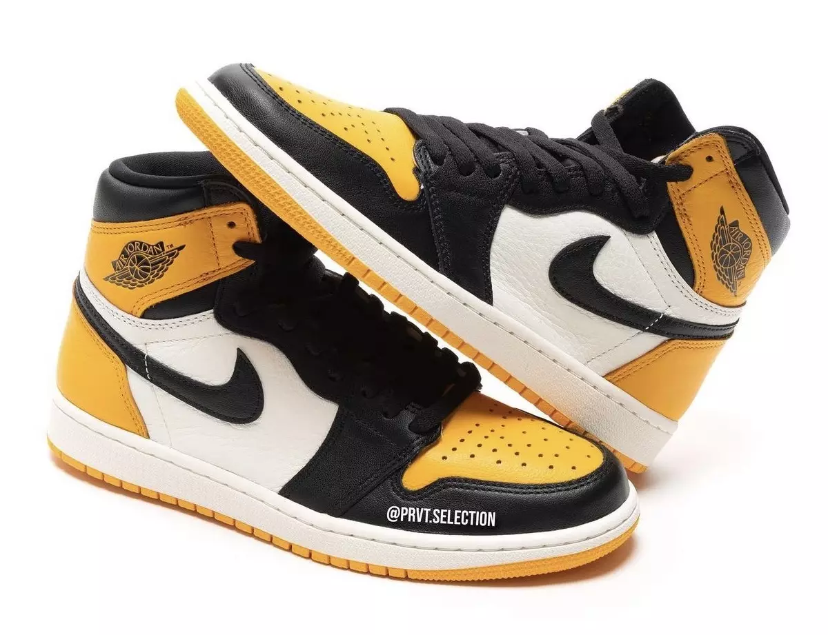 Air Jordan 1 Yellow Toe Taxi 555088-711 Fecha de lanzamiento