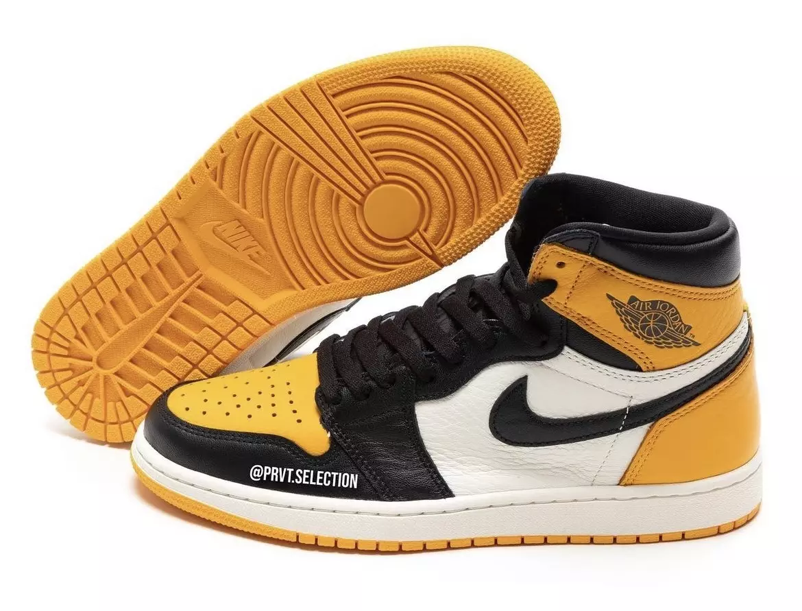 Air Jordan 1 Yellow Toe Taxi 555088-711 Megjelenés dátuma