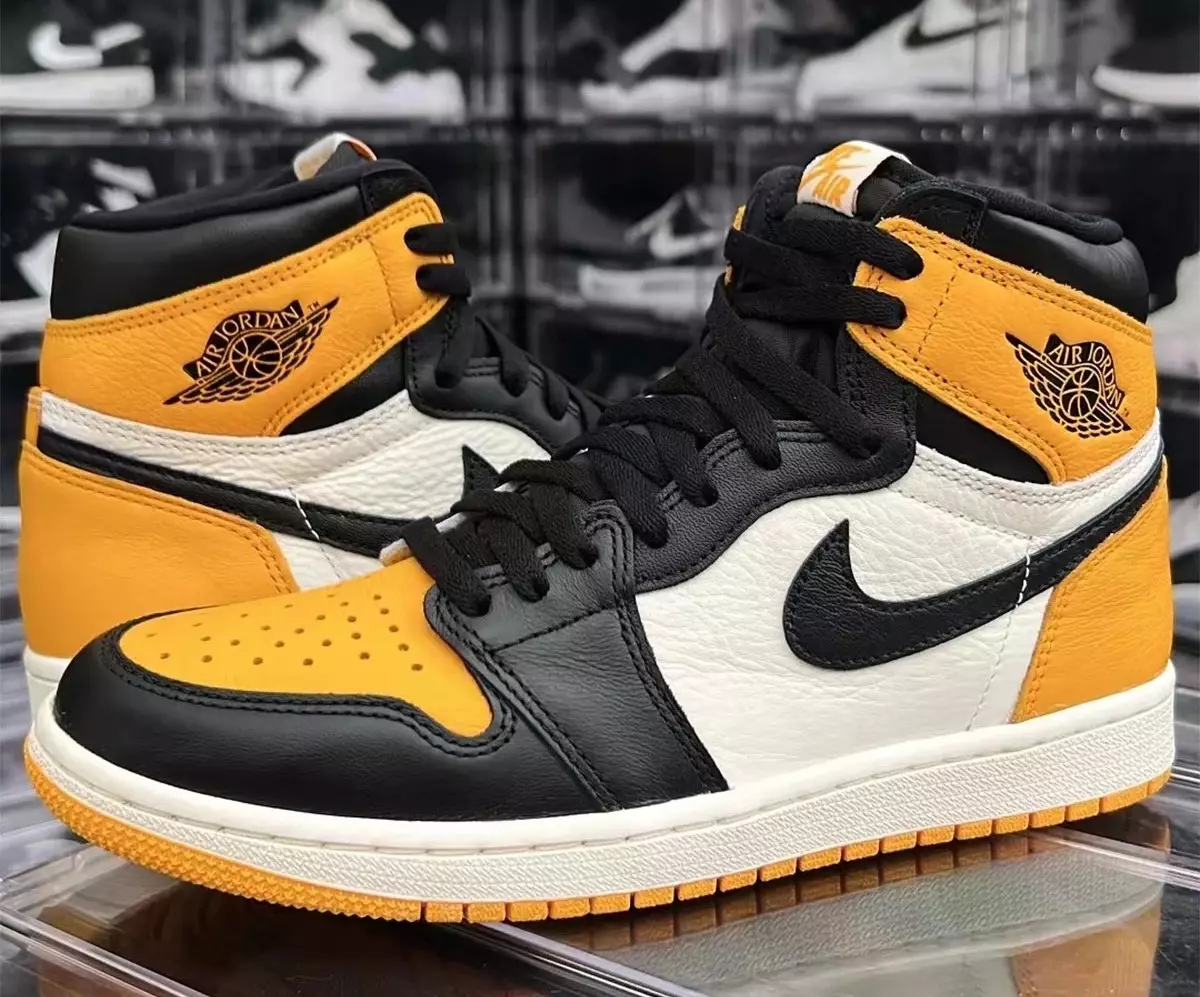 Air Jordan 1 Yellow טאָו טאַקסי 555088-711 מעלדונג טאָג פּרייסינג