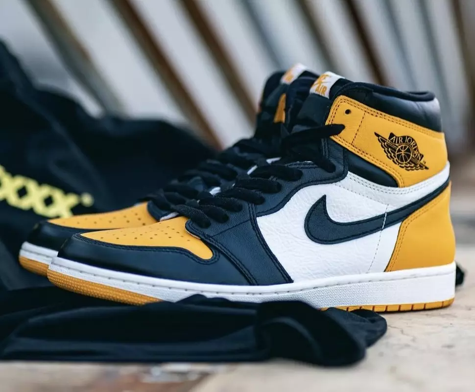 Air Jordan 1 Yellow Toe Taxi 555088-711 Data de lançamento