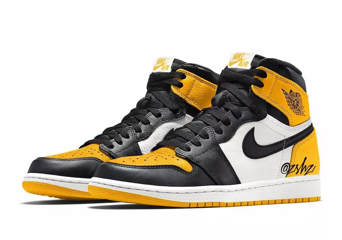 Air Jordan 1 Yellow Toe Taxi 2022 555088-711 תאריך שחרור