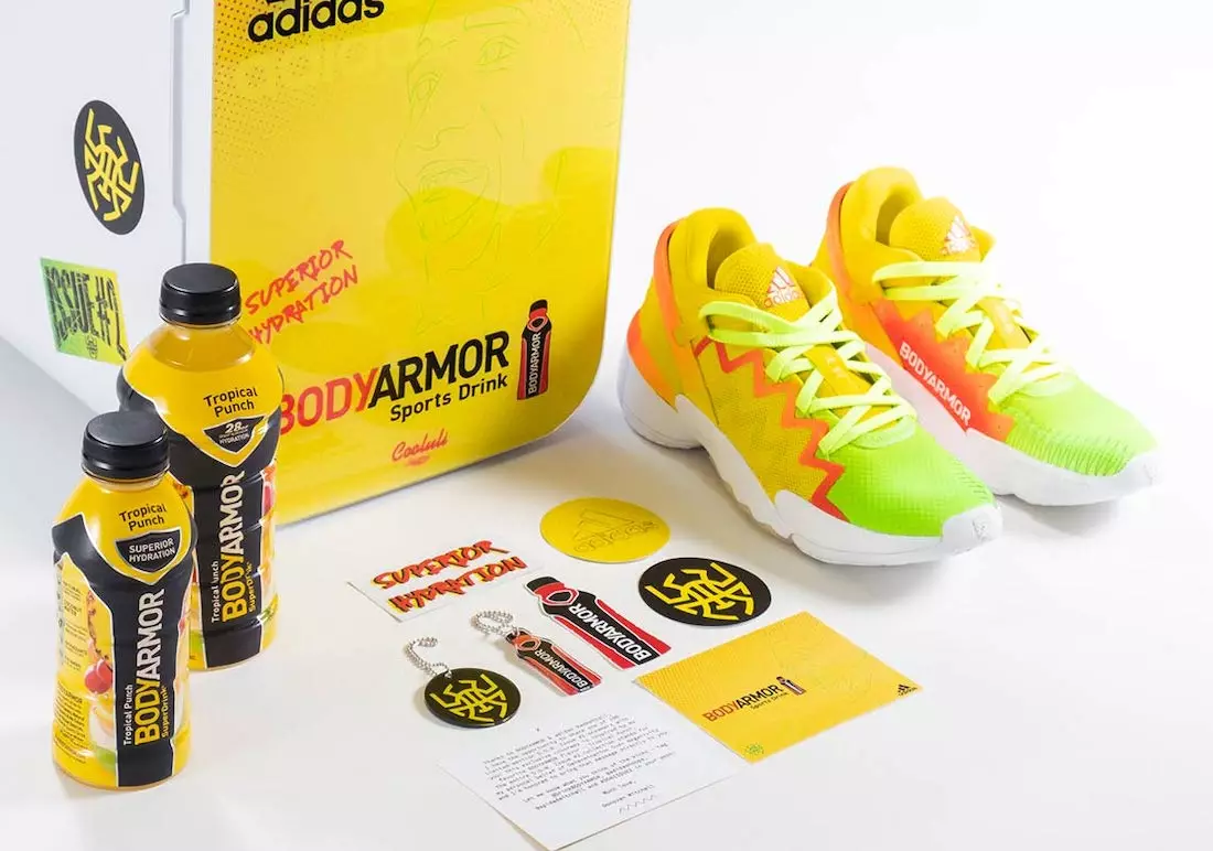 Adidas DON Issue 2 Donovana Mitchella inspirowany jego ulubionym smakiem BODYARMOR