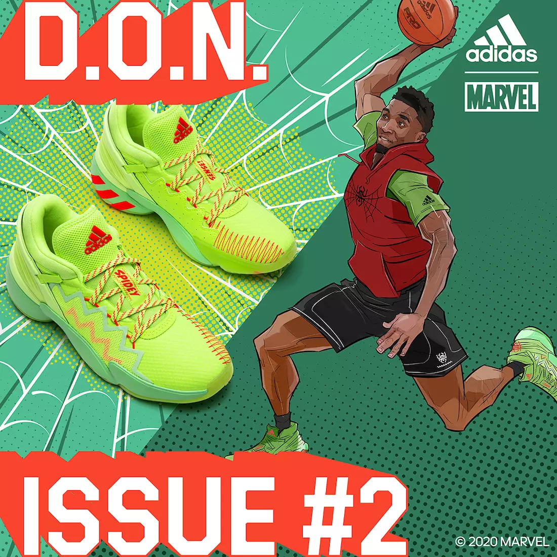 Marvel adidas DON Issue 2 Spidey-Sense 출시일