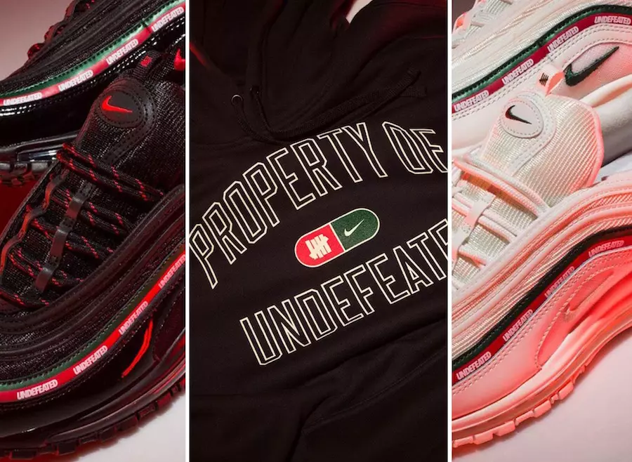 Undefeated x Bailiúchán Nike Air Max 97 Áirítear Éadaí Meaitseála