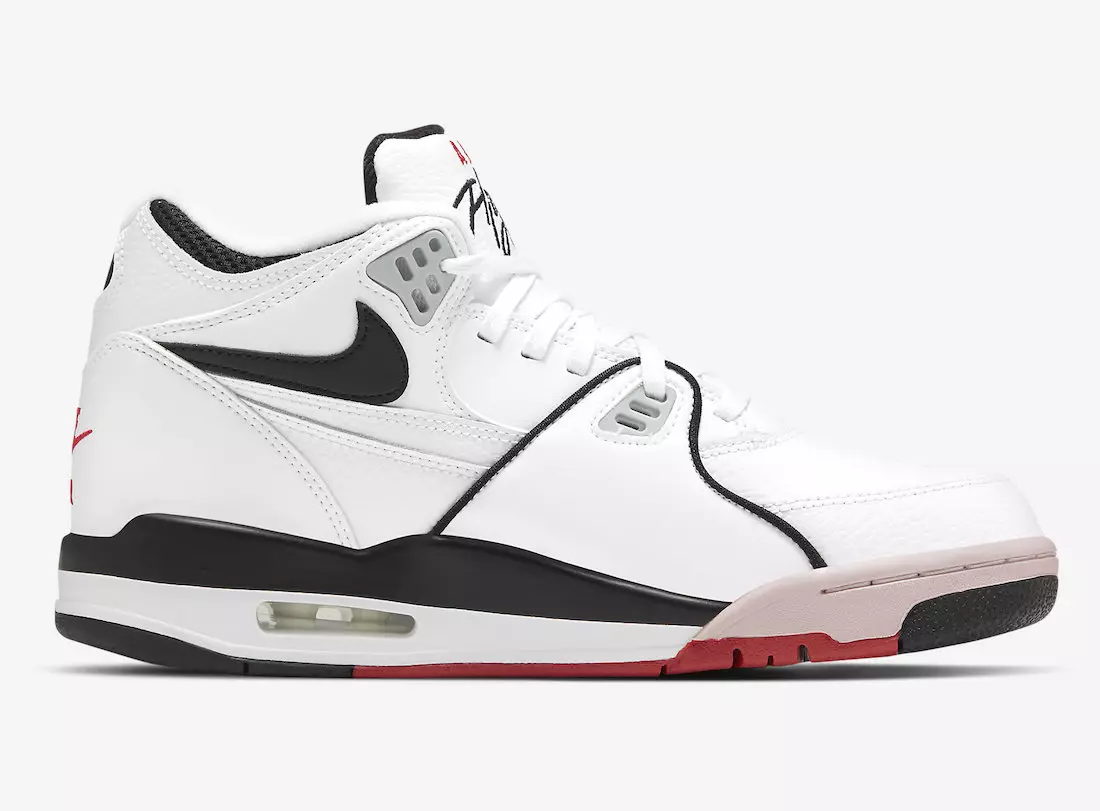 Nike Air Flight 89 White Black Light Smoke Grey University Red DB5918-100 Julkaisupäivä