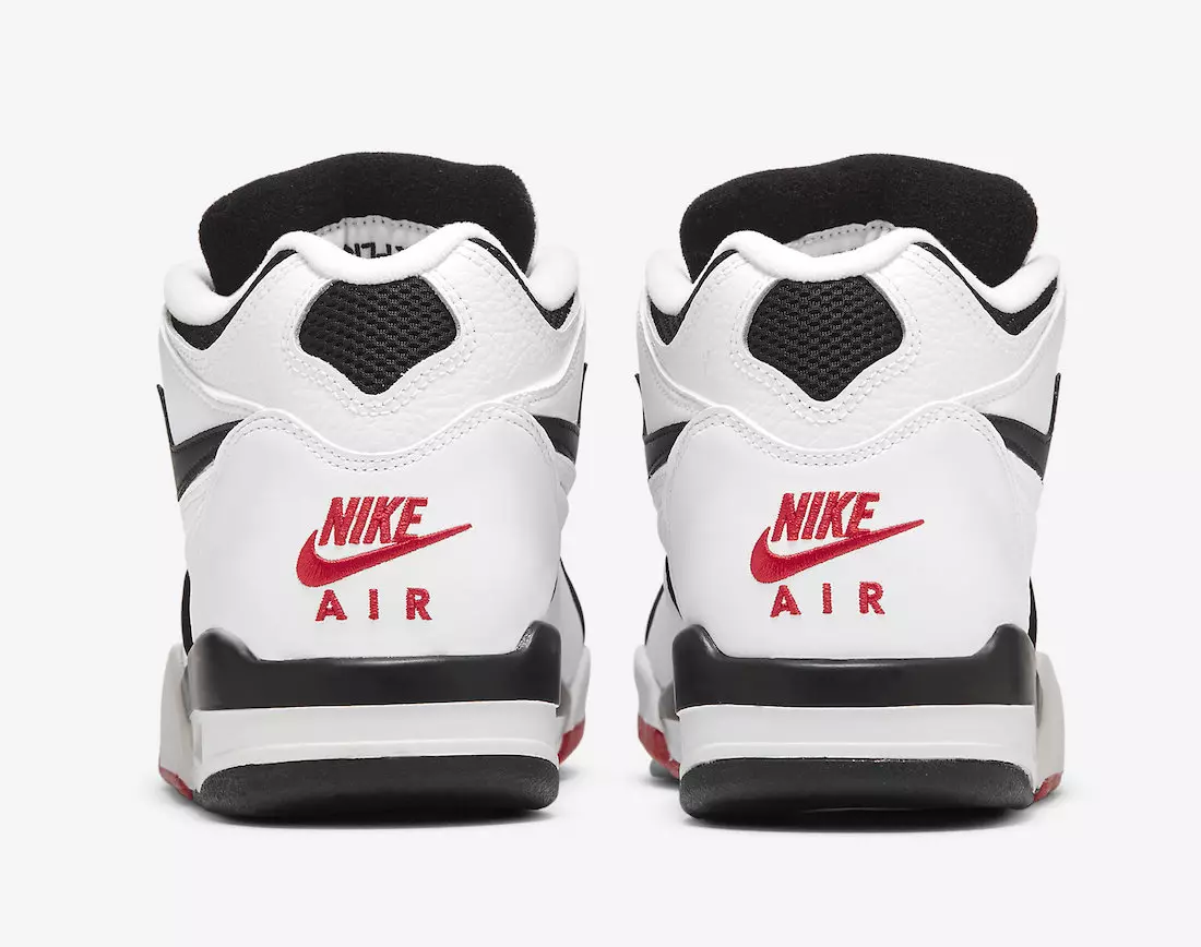 Nike Air Flight 89 Vit Svart Ljus Rökgrå Universitetsröd DB5918-100 Utgivningsdatum