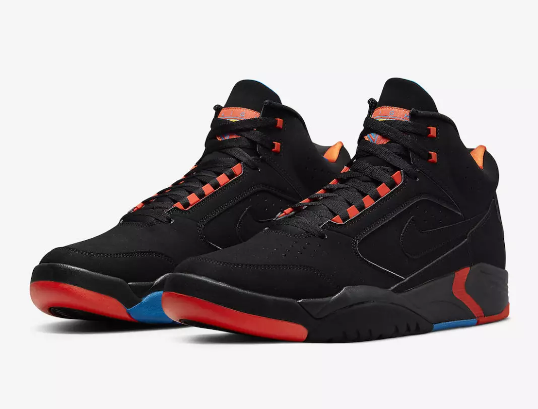 Nike Air Flight Lite Mid Black Team Oranje Imperial Blauw DQ7687-001 Releasedatum