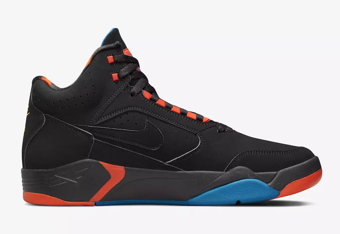 Nike Air Flight Lite Mid Black Team Orange Imperial Blue DQ7687-001 Datum izdavanja