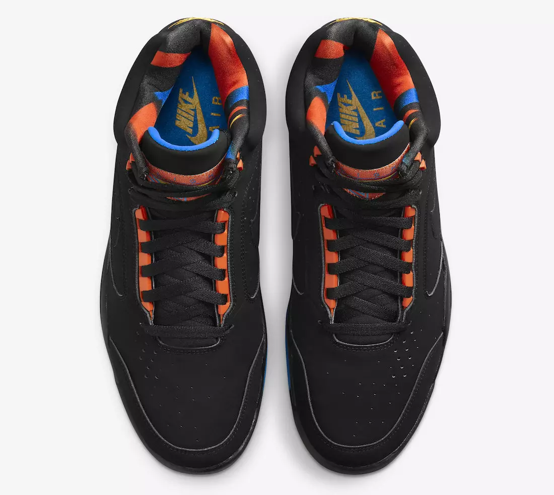 Nike Air Flight Lite Mid Black Team Orange Imperial Blue DQ7687-001 Udgivelsesdato