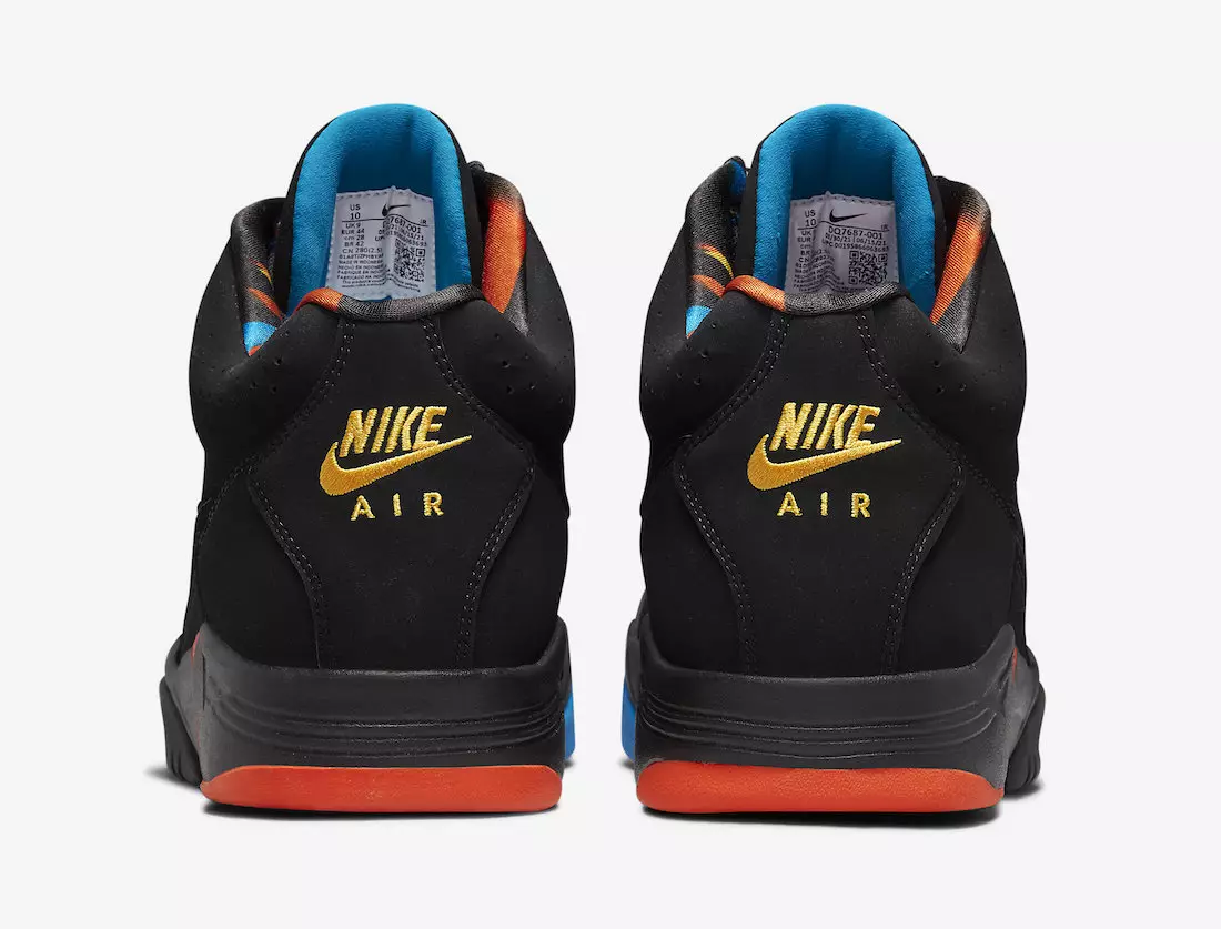 Nike Air Flight Lite Mid Black Team Oranje Imperial Blauw DQ7687-001 Releasedatum