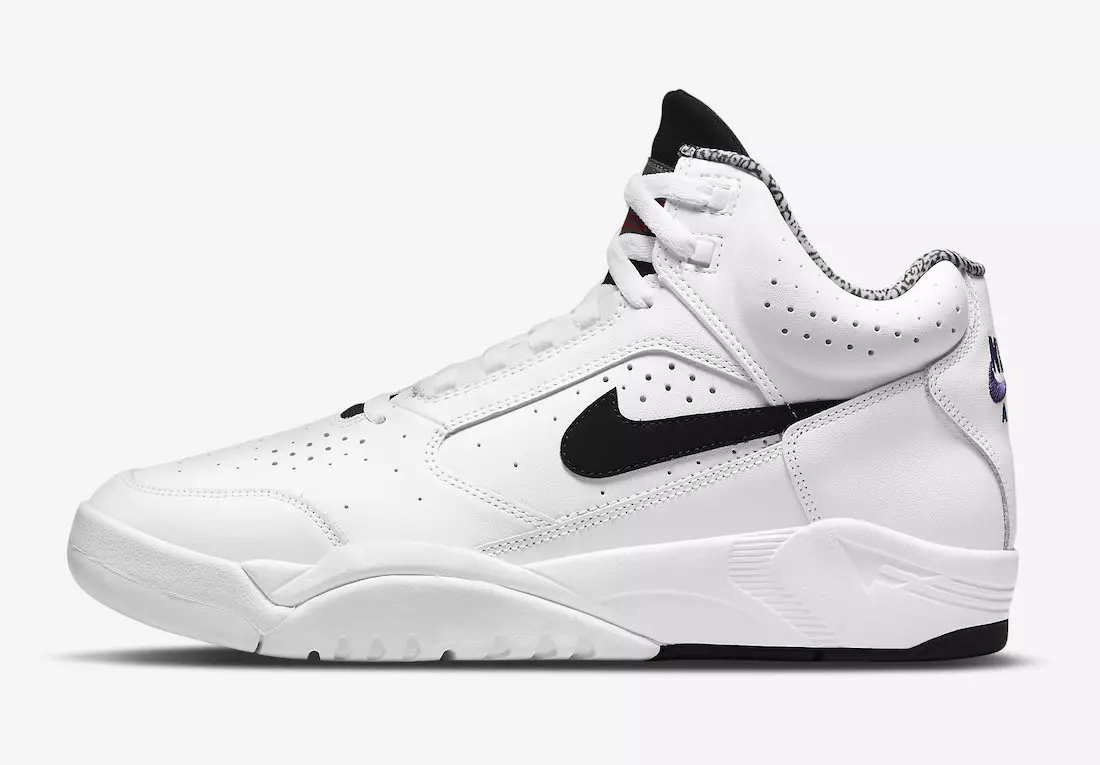 Nike Air Flight Lite Mid White Black DJ2518-100 Дата на издаване 2021 г.