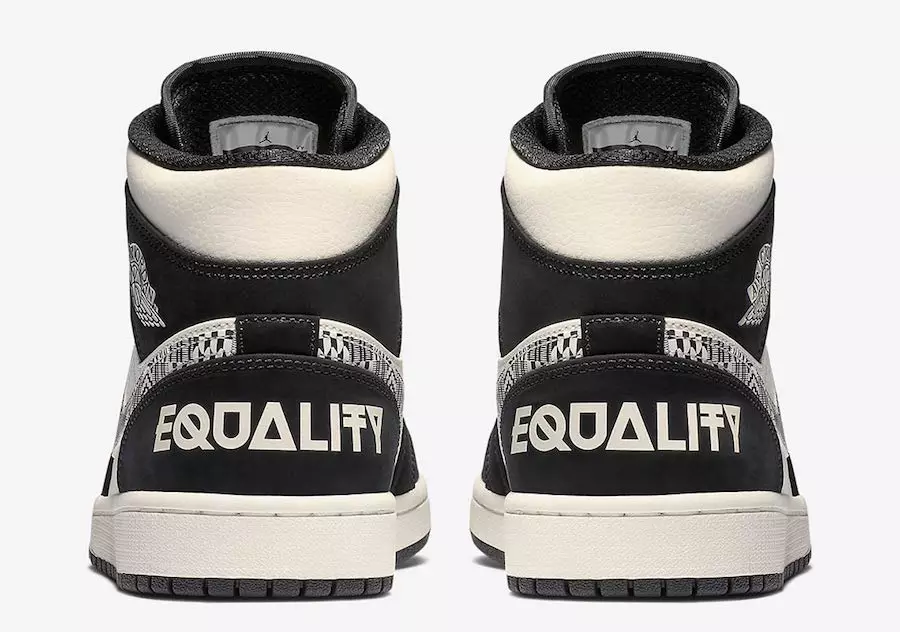 Oficiālās fotogrāfijas no Air Jordan 1 Mid “Equality”