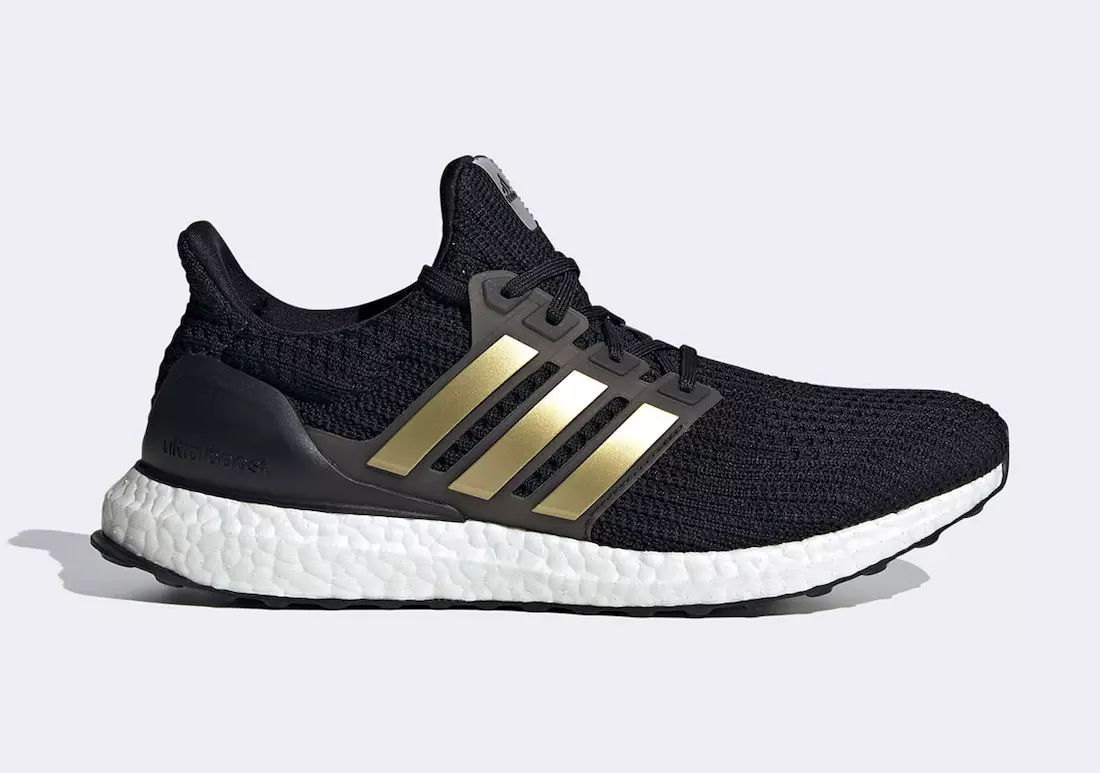 adidas Ultra Boost 4.0 DNA ကို သတ္တုရွှေအစင်းများဖြင့် ထုတ်လွှတ်သည်။