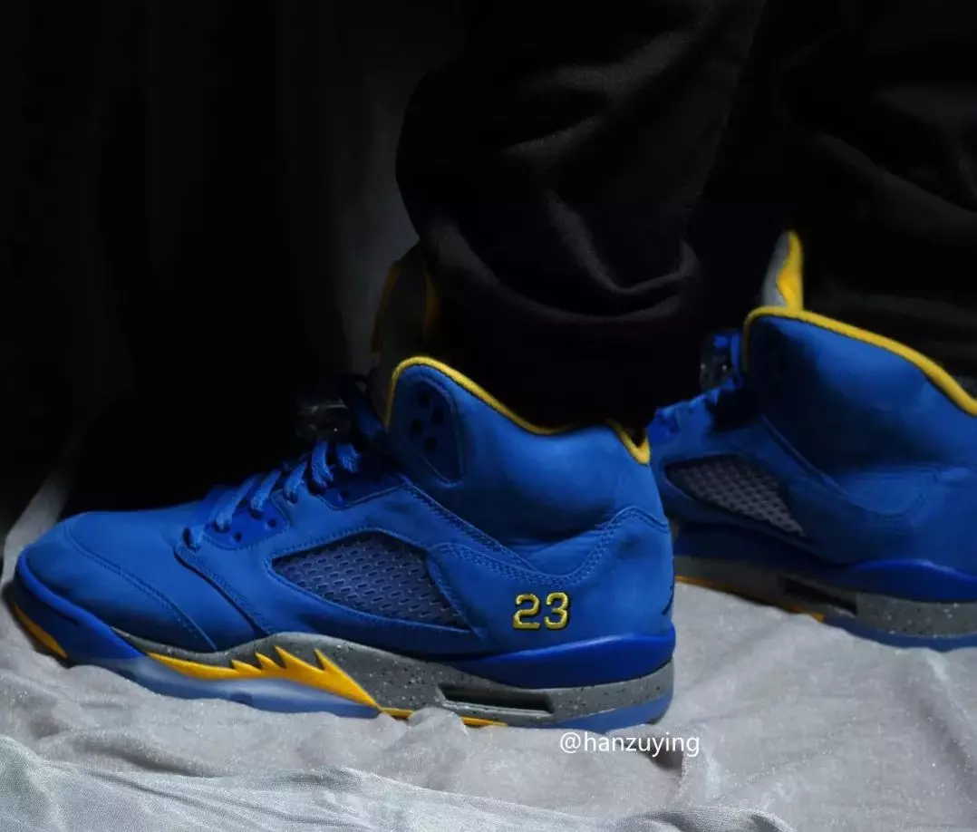 Air Jordan 5 Retro JSP Laney CD2720-400 Data de lançamento nos pés