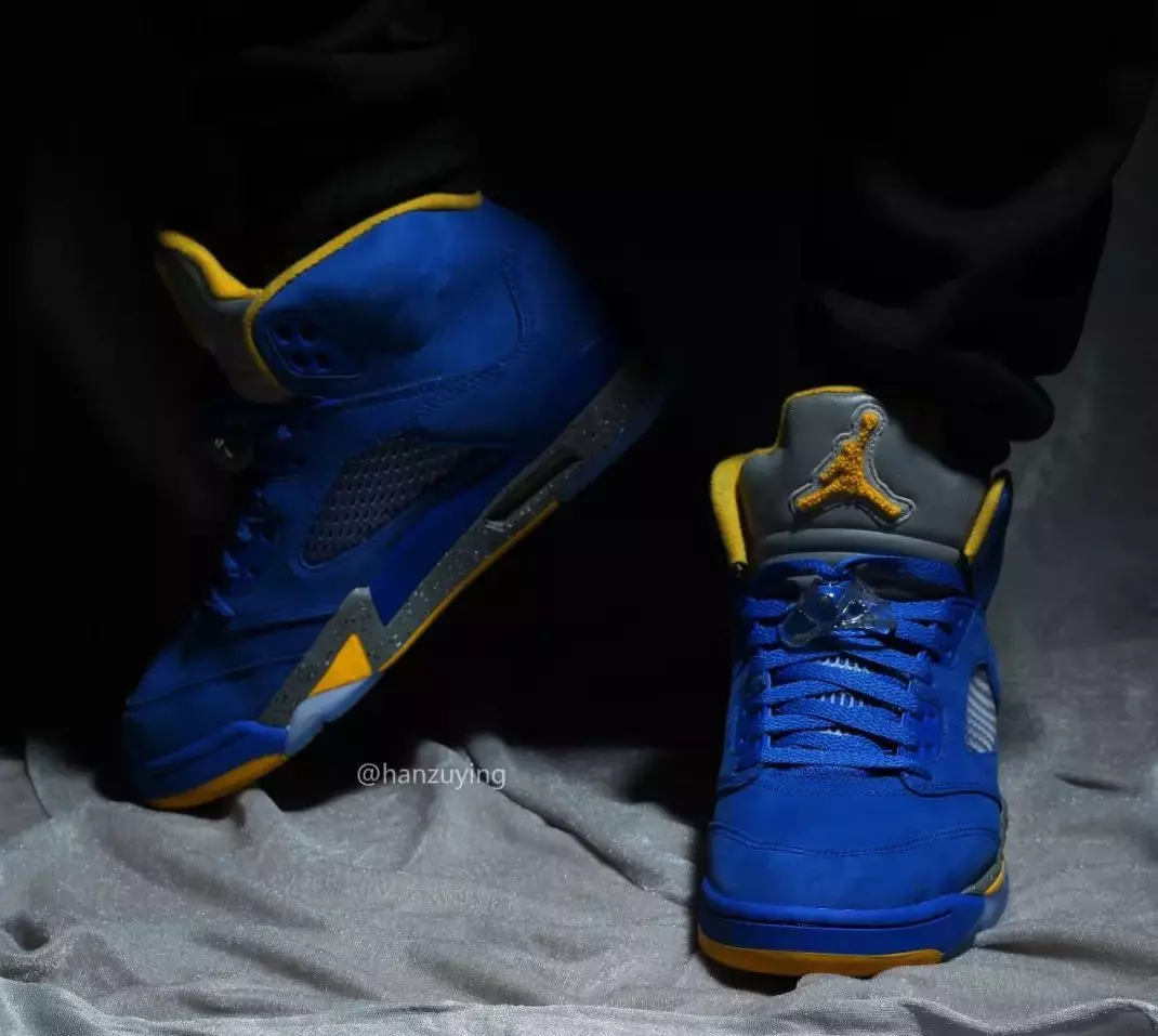 Datum vydání Air Jordan 5 Retro JSP Laney CD2720-400 On-Feet