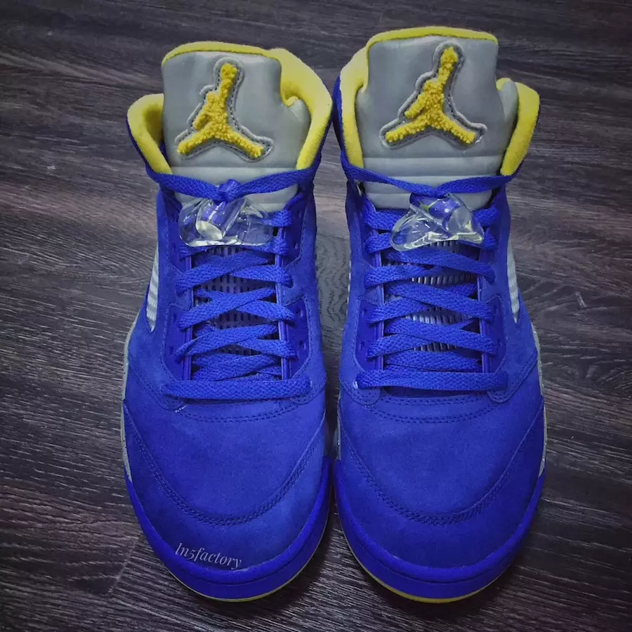 Air Jordan 5 JSP Laney Varsity Royal Light Charcoal Varsity Maize CD2720-400 Release Date