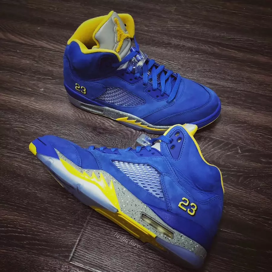 Air Jordan 5 JSP Laney Varsity Royal Light Charcoal Varsity Maize CD2720-400 Julkaisupäivä