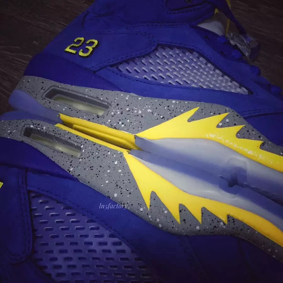 Air Jordan 5 JSP Laney Varsity Royal Light Charcoal Varsity Maize CD2720-400 Utgivelsesdato