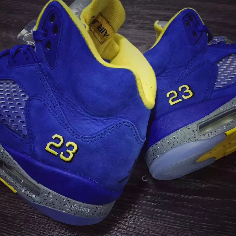 Air Jordan 5 JSP Laney Varsity Royal Light Charcoal Varsity Maize CD2720-400 Дата выпуска