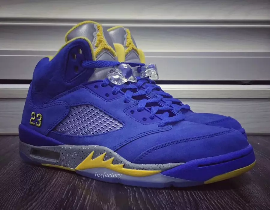 Air Jordan 5 JSP Laney Varsity Royal Light Charcoal Varsity Maize CD2720-400 Дата на издаване