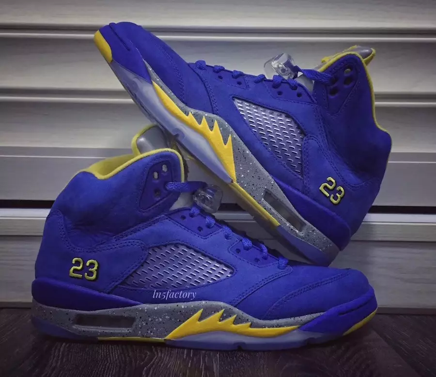 Air Jordan 5 JSP Laney Varsity Royal Light Charcoal Varsity Maize CD2720-400 Датум на издавање