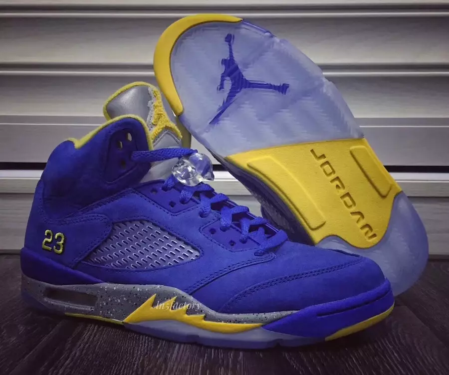 Air Jordan 5 JSP Laney Varsity Gualach Solas Ríoga Varsity Arbhar Indiach CD2720-400 Dáta Eisiúna