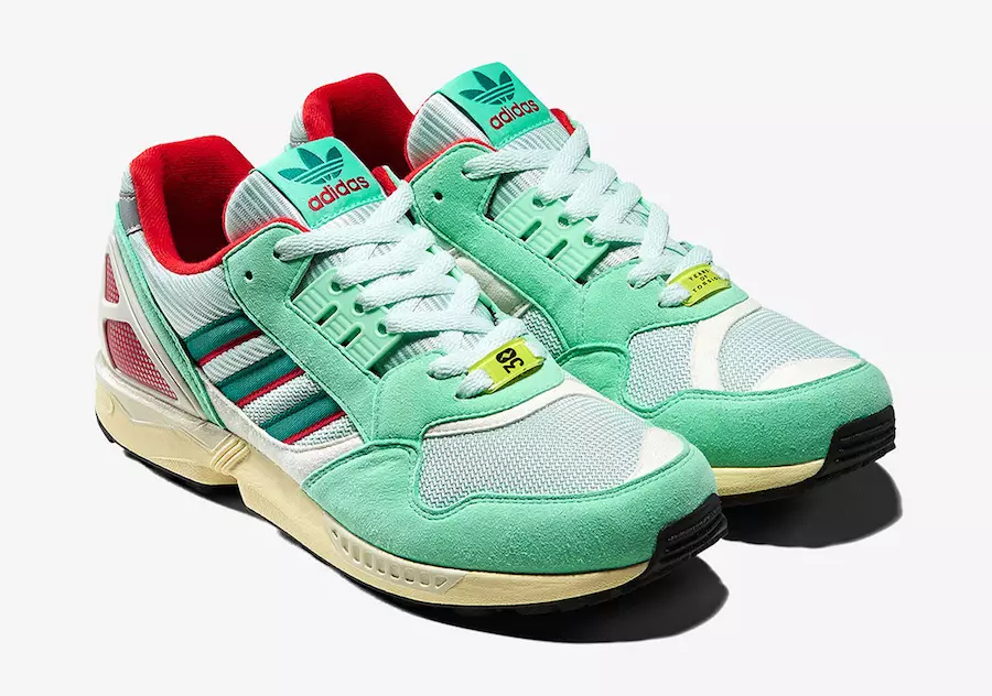 Adidas ZX 9000 Mint Scarlet Yellow FU8403 išleidimo data