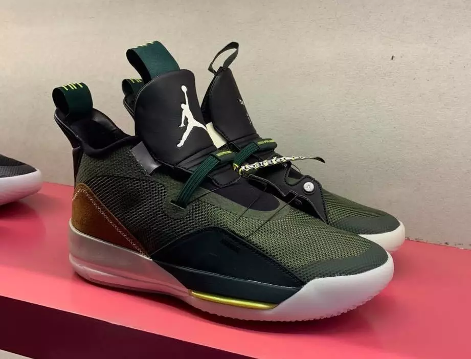 Travis Scott Air Jordan 33 NRG Arméi Olive CD5965-300 Release Datum