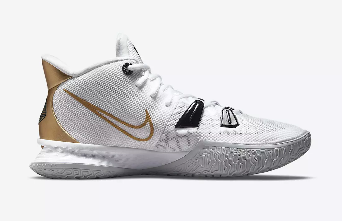 Nike Kyrie 7 White Black Gold CQ9326-101 Julkaisupäivä