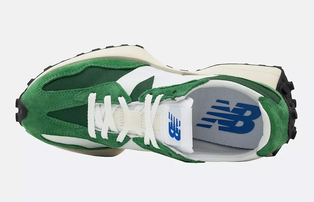 تاریخ انتشار New Balance 327 Green White MS327LG1