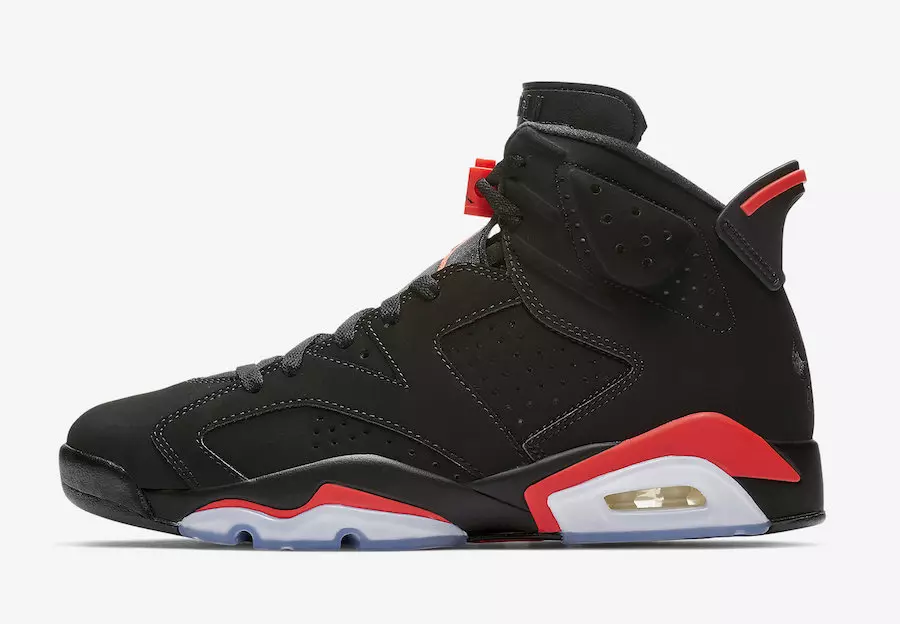 Air Jordan 6 შავი ინფრაწითელი 2019 Retro 384664-060 გამოშვების თარიღი ფასი