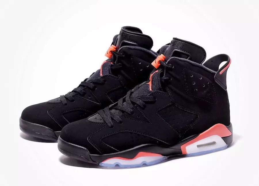 Air Jordan 6 qora infraqizil chiqarilish sanasi 384664-060 narxi