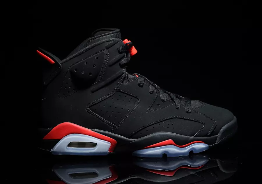 Air Jordan 6 Black Inframerah 384664-060 2019 Tarikh Tayangan Retro