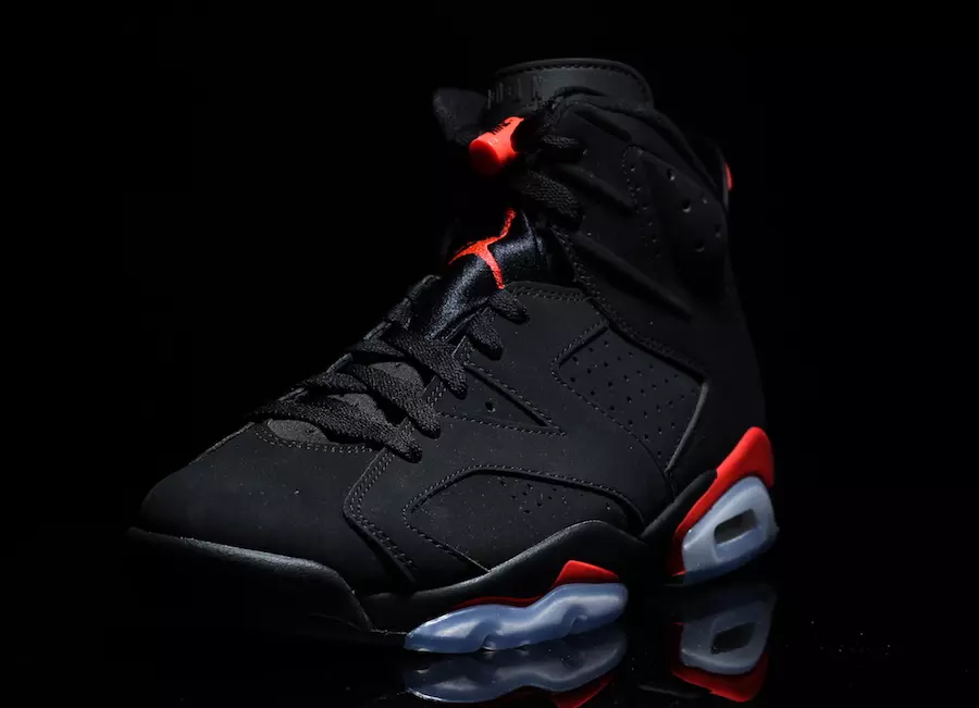 Air Jordan 6 შავი ინფრაწითელი 384664-060 2019 რეტრო გამოშვების თარიღი