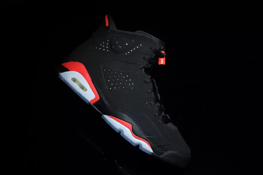 Air Jordan 6 must infrapuna 384664-060 2019 Retro väljalaskekuupäev