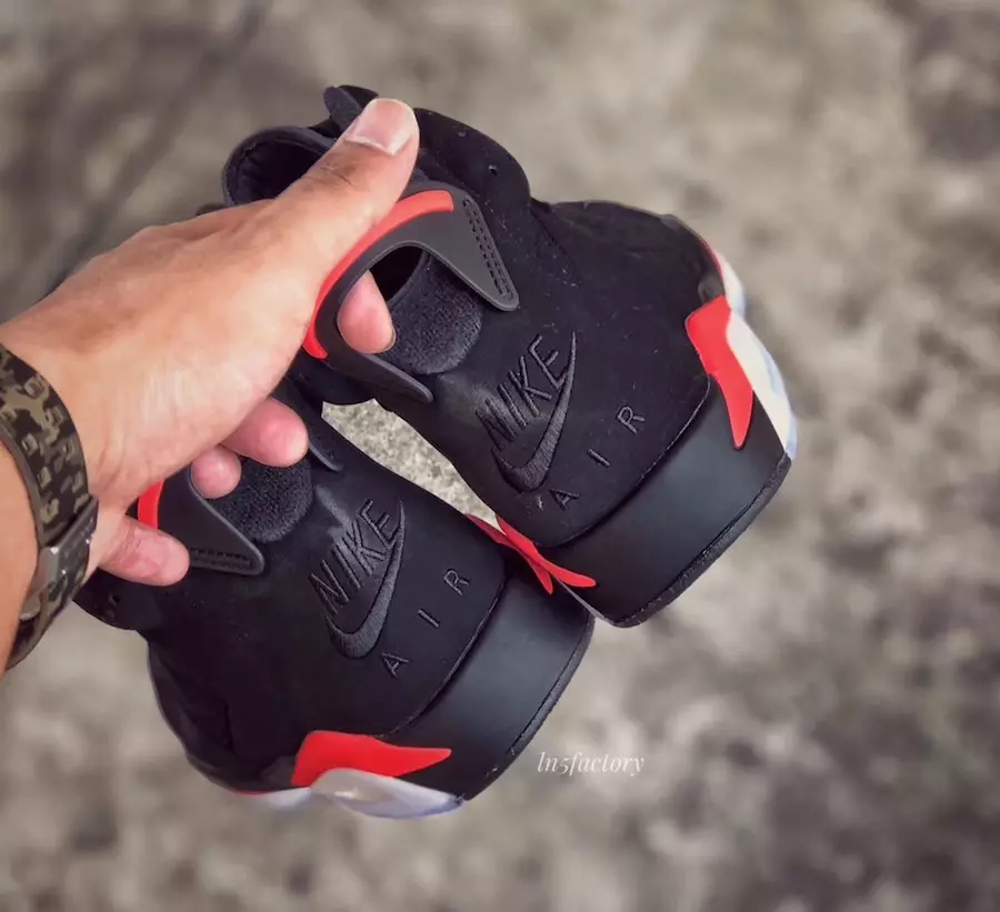 Air Jordan 6 fekete infravörös 2019 Retro 384664-060 Megjelenés dátuma