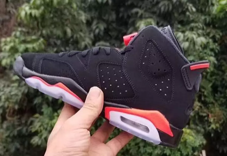 Air Jordan 6 GS შავი ინფრაწითელი 2019 რეტრო