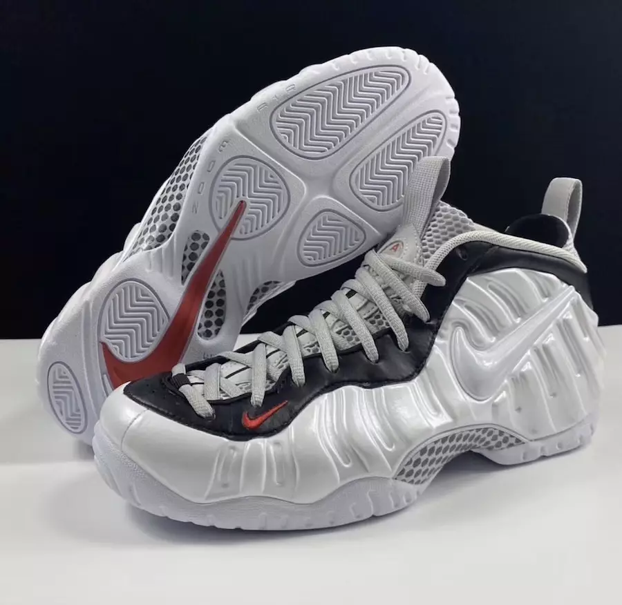 Nike Air Foamposite Pro Blancas Negras Rojas 624041-103 Fecha de lanzamiento