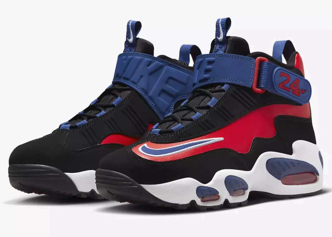 Nike Air Griffey Max 1 қара көк көк қызыл DZ5186-001 Шығарылған күні