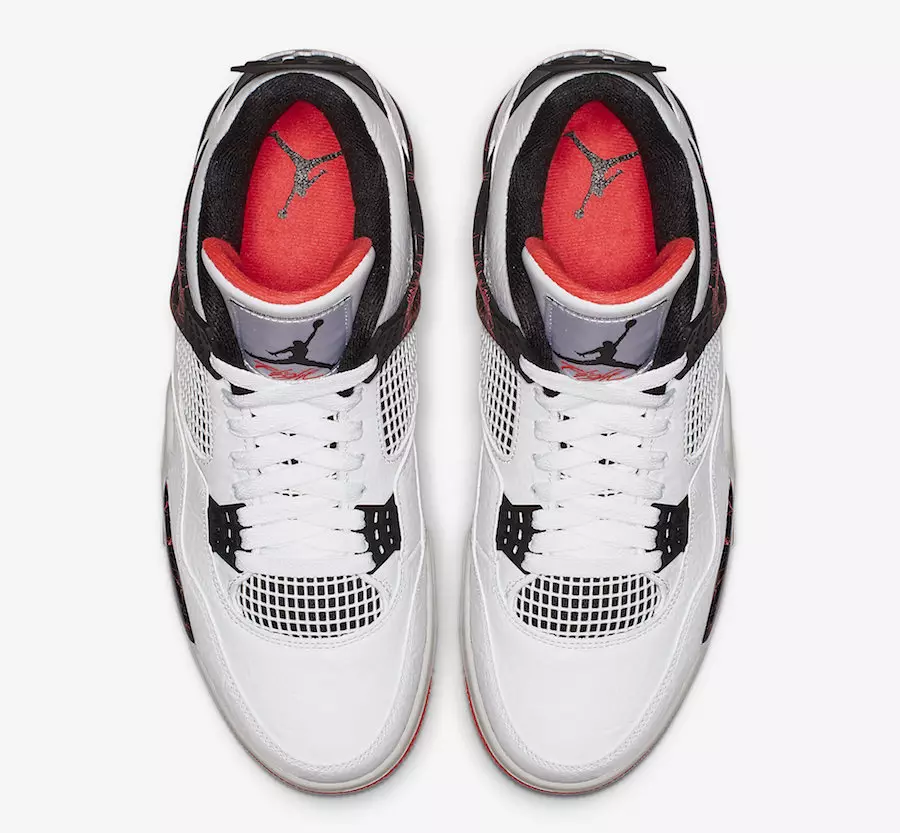 Air Jordan 4 Flight Nostalgia White Bright Crimson 308497-116 გამოშვების თარიღი