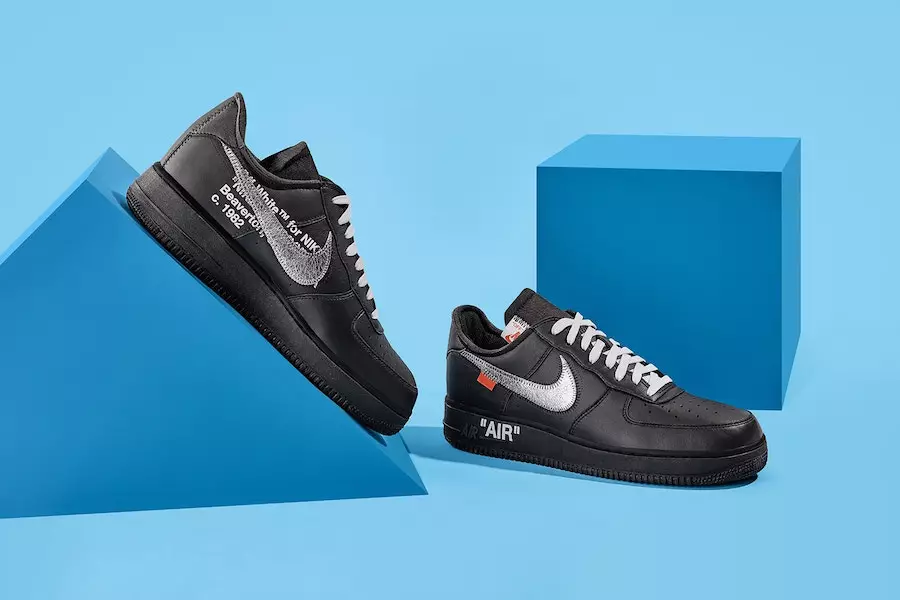 OFF-WHITE Virgil Abloh MoMA Nike Air Force 1 Negro