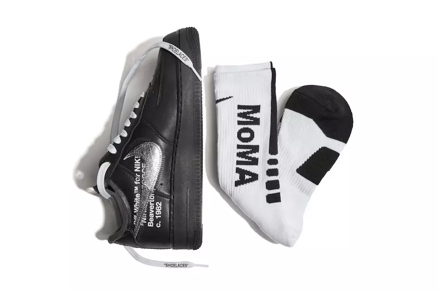 OFF-WHITE Virgil Abloh MoMA Nike Air Force 1 Nero