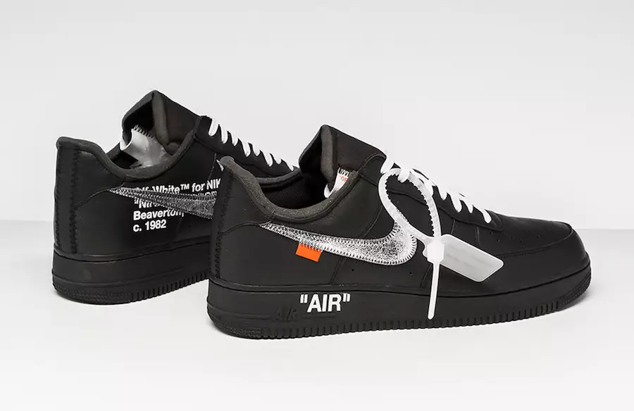 Ir pieejams Virgil MoMA Nike Air Force 1 melns