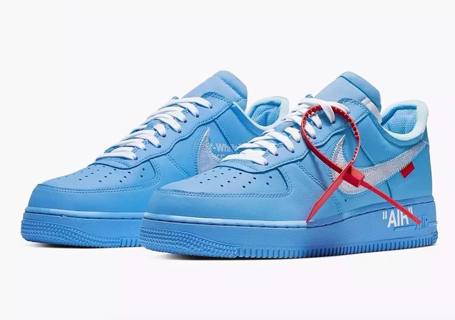 Valgevalge Nike Air Force 1 madal MCA sinine väljalaskekuupäev