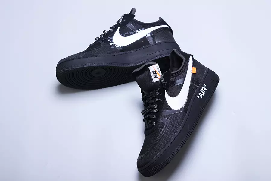 Цагаан өнгөтэй x Nike Air Force 1 Бага Хар AO4606-001 Гарсан огноо