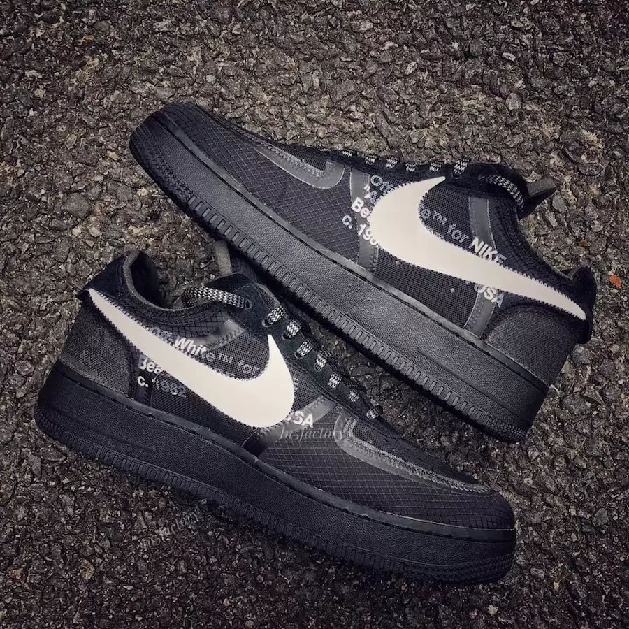 უთეთრო Nike Air Force 1 დაბალი შავი AO4606-001 გამოშვების თარიღი