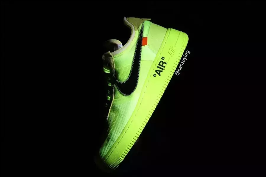 Off-White x Nike Air Force 1 Volt AO4606-700 Data tal-Ħruġ